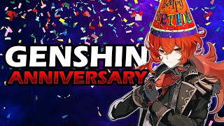 Genshin Impact ANNIVERSARY  What To Expect From MIHOYO [upl. by Enaols]