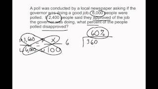 Solving Percentage Word Problems [upl. by Aderf27]