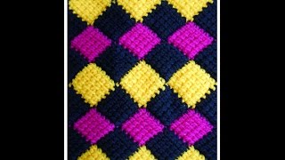 Crochet Entrelac Stitch Blanket [upl. by Orit]