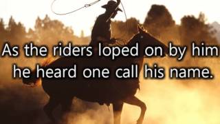 Johnny Cash  Ghost Riders in the sky Lyrics [upl. by Marjory]