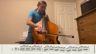 Double Bass Etude Kreutzer 1 [upl. by Cressler]