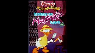 Opening to Donald in Mathmagic Land UK VHS [upl. by Llib]