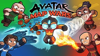 Avatar  Fire vs Water vs Air vs Earth MAP WARS Minecraft [upl. by Valenta]