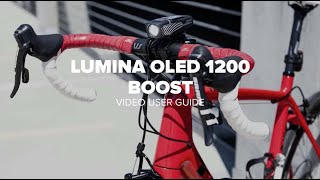 NiteRider Lumina OLED 1200 Boost Video User Guide [upl. by Dorehs]