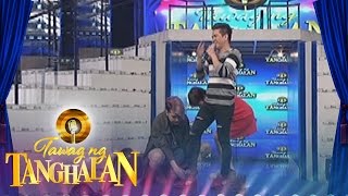 Tawag Ng Tanghalan Jhong gives away his shoes [upl. by Enneillij]