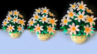 beautiful flower banane ka tarika  cute flowers making  How to make flowers easy [upl. by Aleda]