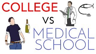 Medical School vs College Comparison [upl. by Ehsiom]