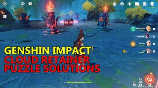 Genshin Impact Cloud Retainer Puzzle Solutions  Custodian of Clouds Quest [upl. by Luthanen]