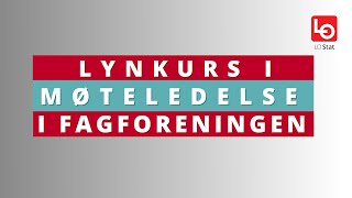 Lynkurs i møteledelse [upl. by Nikolos]