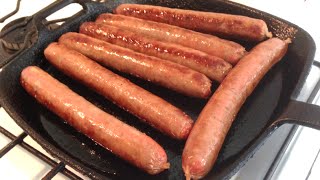 HOW TO COOK SAUSAGES  Gregs Kitchen [upl. by Ennaerb]