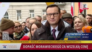 POLITYCZNA TOREBKA Mateusz Morawiecki usłyszał zarzuty [upl. by Rednave]