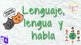 Diferencias entre Lenguaje Lengua y Habla [upl. by Barcus]