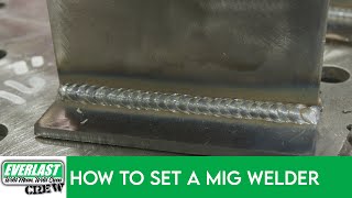 MIG Settings for any Thickness [upl. by Norvin]