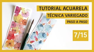 ACUARELA para PRINCIPIANTES  Técnica del Variegado [upl. by Madlen]