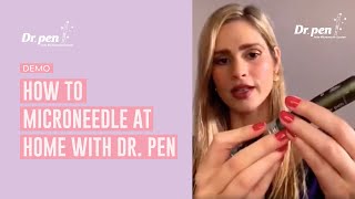 How to Microneedle at Home with the Dr Pen M8 [upl. by Aineles]