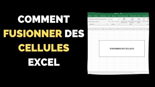 Comment fusionner des cellules dans Excel   Fusion de plusieurs cellules de Textes [upl. by Emmaline]