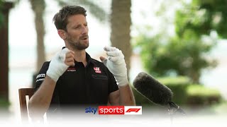 EXCLUSIVE Romain Grosjean reveals how he escaped horrific fireball crash [upl. by Adnalra]