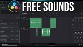 How to Install amp Use Free Sound Effects Library for Your Videos  Resolve 16 Tutorial [upl. by Rizzi]