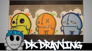 How to draw my new graffiti character [upl. by Nemra416]