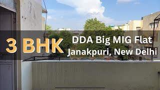 DDA SFS 3 BHK Flat in Janakpuri ddahousingscheme [upl. by Atinuhs]