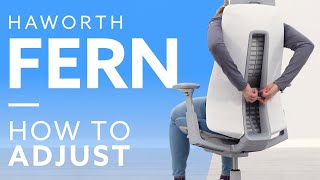 How To Haworth Fern Office Chair Adjustment Guide [upl. by Wilscam538]