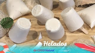 Paletas Heladas de COCO con Leche Cremosas y Llenos de sabor [upl. by Einaffit665]