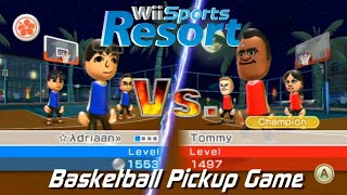 Wii Sports Resort  Basketball Pickup Game vs Champion Tommy All Stamps [upl. by Oribel]