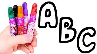 Dibuja y Colorea las Letras del Abecedario 🅰️🎨 ABC para niños [upl. by Eerased]