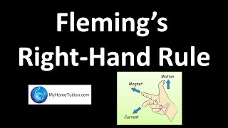 Flemings RightHand Rule  Electromagnetism [upl. by Haye]