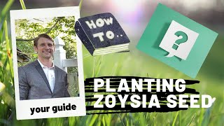 How to Planting Zoysia From Seed Part 1 [upl. by Juliane]