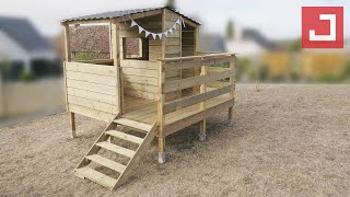 Comment fabriquer une cabane en bois pour enfants [upl. by Sanson892]