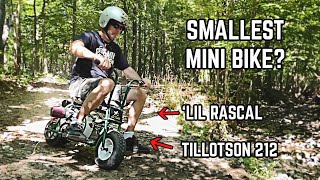 Worlds Smallest Mini Bike Build Lil Rascal Mini Bike Build  Rip [upl. by Narak]