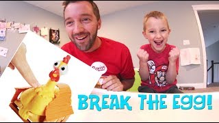 Father amp Son PLAY SQUAWK  Egg Explosion Game [upl. by Anailil]