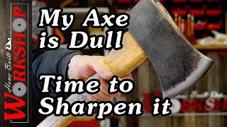 How to Sharpen an Axe Its Easy [upl. by Aroz]