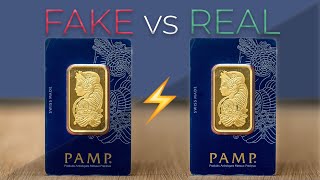 5 Ways to Spot a FAKE vs REAL Gold Bar PAMP Edition [upl. by Tannie]