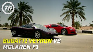 Bugatti Veyron vs McLaren F1  Top Gear [upl. by Jerrine]