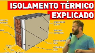 Conforto Ambiental Arquitetura  Isolamento Térmico Explicado [upl. by Siraved]