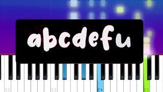 GAYLE  abcdefu Piano tutorial [upl. by Connelly]