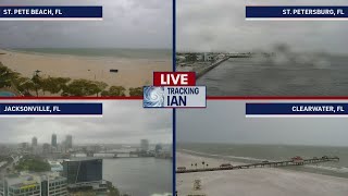 Tracking Hurricane Ian Live weather cameras in Tampa Bay [upl. by Durno]