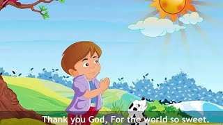 We say thank you we say please excuse me when we sneeze  Nursery Rhyme Video for Kids [upl. by Lerrej]