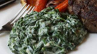 Creamed Spinach Recipe  Steakhouse Creamed Spinach [upl. by Richmal]