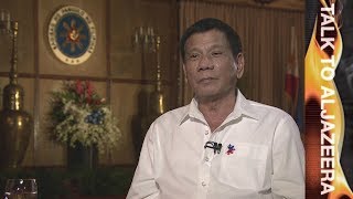 Rodrigo Duterte on drugs death and diplomacy  Talk to Al Jazeera [upl. by Alaekim]