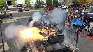 3000hp Dyno Engine FAILURE Explosion of Master Shredder [upl. by Arema940]