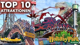 TOP 10 Fahrgeschäfte im Holiday Park 🇩🇪 [upl. by Enywtna]