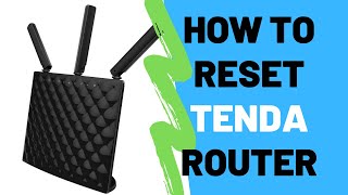 How To Reset Tenda Router To Factory Default Settings [upl. by Cirred]