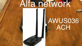 Alfa network AWUS036ACH wireless usb adapter review and unboxing [upl. by Elocal]