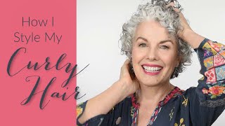 KerryLou’s Curly Hair Routine – Define curl tame frizz and add volume [upl. by Esinaej]