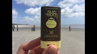 Sun Bum SPF 30 Sunscreen Face Stick Review [upl. by Rett]