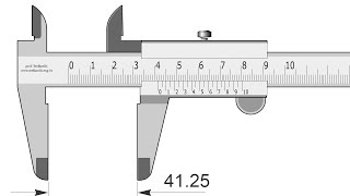 How to Read A Caliper  Virtual Caliper [upl. by Vivian58]