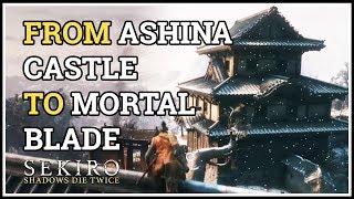 How to get from Ashina Castle to Mortal Blade Sekiro [upl. by Rhoades]